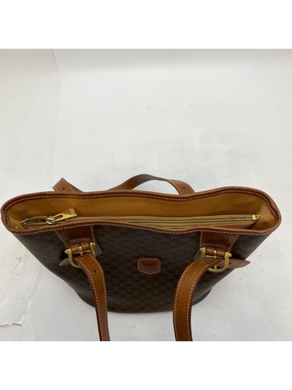 Celine Tote Macadam Brown Bucket - Picture 7 of 16